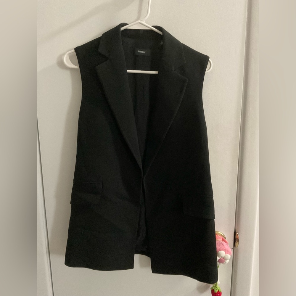 Theory Women’s Black Vest Size 4